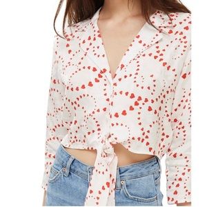 Topshop valentine top